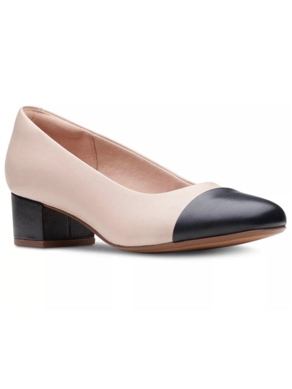 Women's CLARK‘S Block Heel Pumps Beige and Black size 8